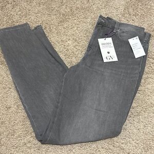 Gloria Vanderbilt Women's 8 Amanda Slimming Skinny Jeans Gray Stretch Denim New